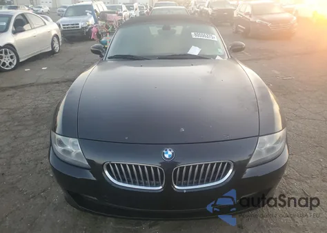2007 BMW Z4 3.0Si from USA, damaged, VIN 4USBU53547LX02827